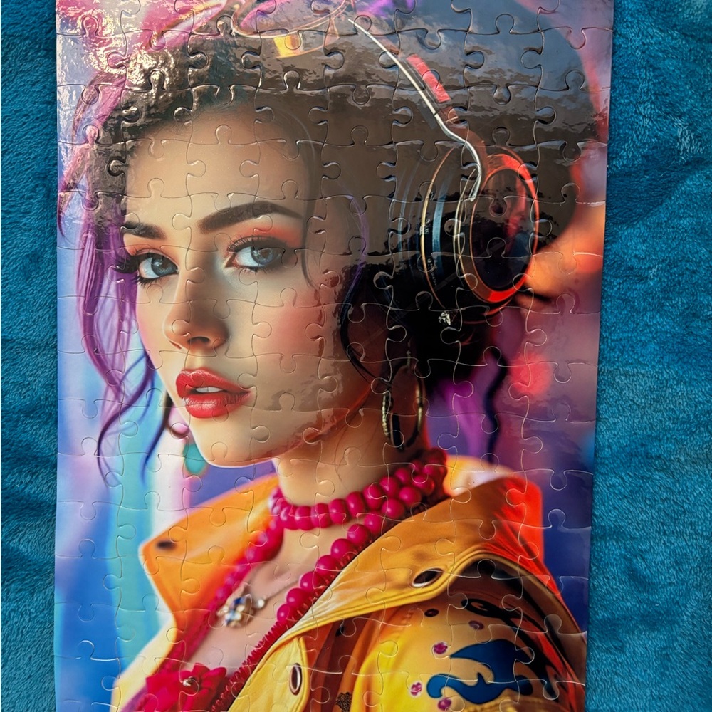 Vibrant Anime Art Jigsaw 🧩 Puzzle - 120 pieces with reusable tin - Pop Art Vibes